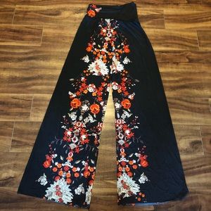 Floral palazzo pants